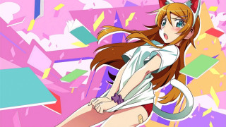 Girl long hair cat ears 7 - long hair and a cat ears free wallpaper