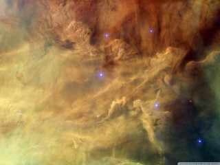 Large star cluster bright orange 2 - a large star cluster in the sky free wallpaper
