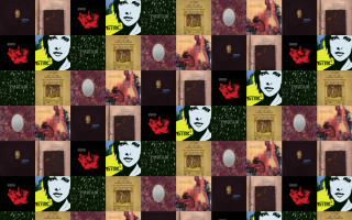 Woman red flower mirror collage - a collage of photos free wallpaper