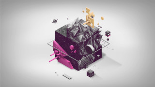 Mountain star graphic art piece - graphic free wallpaper