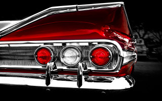 Red car hood up lights - its hood free wallpaper