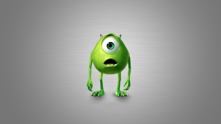 Green monster surprised look hands 2 - pixar style free wallpaper