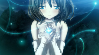 Girl white dress crystal ball - a crystal ball free wallpaper
