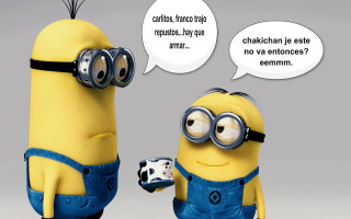 Minion robot conversation thought bubble - sakimichan free wallpaper