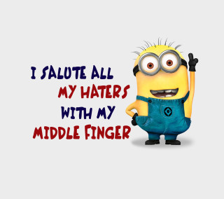 Minion funny expression message image - a minion free wallpaper