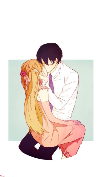 Man woman floor blue wall - bálint kiss free wallpaper for mobile