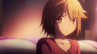 Girl redshirt browneyes shorthair blurry - short hair free wallpaper