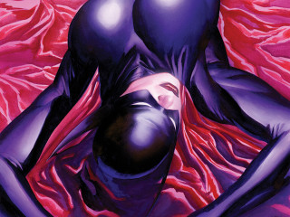 Woman black pink bed red - alex ross free wallpaper for desktop