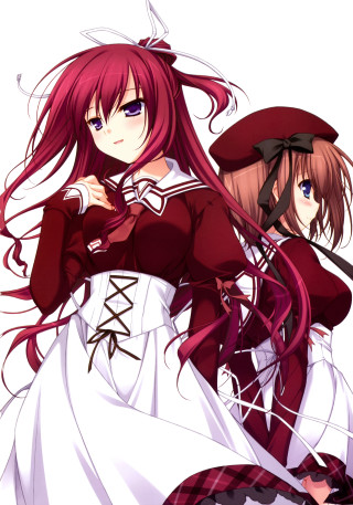 Anime girls long hair red 6 - red hair free wallpaper for mobile