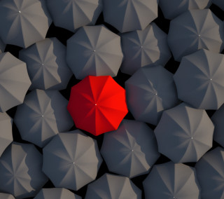 Red umbrella gray umbrellas group - a red umbrella free wallpaper for tablet