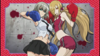 Anime girls boxing gloves blood - glove free wallpaper for desktop