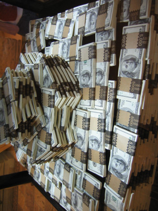 Money stacked table wooden frame - a table top free wallpaper for mobile