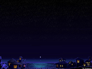 Lighthouse night scene full moon - dark background free wallpaper
