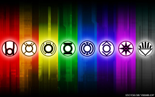 Rainbow colored wallpaper symbols black - a rainbow free wallpaper