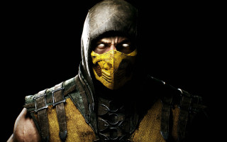 Man yellow black costume mask 2 - unreal engine 5 free wallpaper for desktop