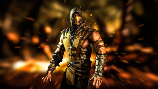 Man yellow black hood mask - outfit free wallpaper