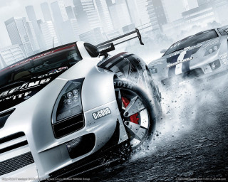 Car driving city smoke tires - a car driving free wallpaper