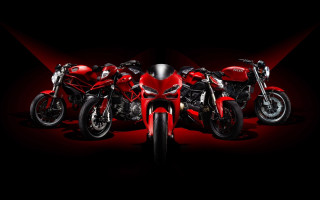 Motorcycles lined up black background 2 - duccio free wallpaper for desktop