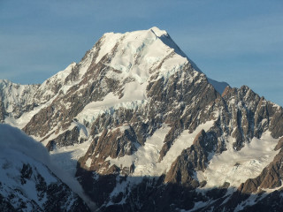 Large mountain snow blue sky - free mountains wallpaper