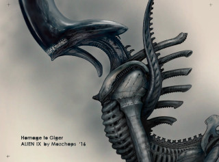 Large alien creature huge head - huge free wallpaper