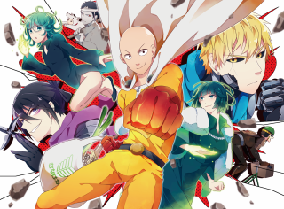 Anime characters white background red - autodestructive art free wallpaper for desktop