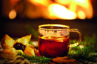 Tea cookie christmas tree fireplace - bouchta el hayani free wallpaper