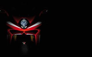 Red motorcycle dark headlights black - a red motorcycle free wallpaper