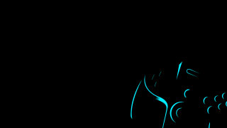 Black background blue design bottom - a blue design free wallpaper