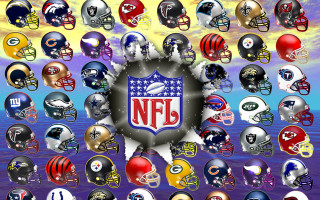 Football team helmets sky clouds - helmet free wallpaper