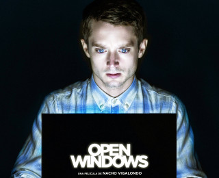 Man holding laptop open windows - les automatiste free wallpaper