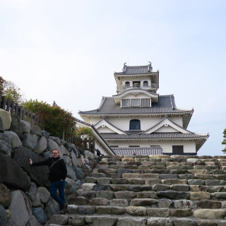 Man stairs building tower sky - eishōsai chōki free wallpaper for tablet