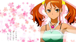 Redhair greendress flower background eizankikukawa - a green dress free wallpaper for desktop