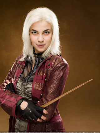 White hair red jacket woman - a wand free wallpaper for mobile