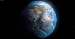 Earth view north pole clouds - a view of the earth free wallpaper