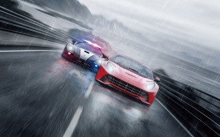 Racing cars wet road rain - a wet road in the rain free wallpaper
