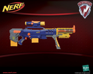 Nerf toy gun shield logo - vector free wallpaper
