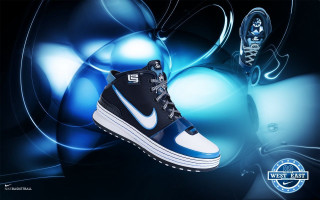 Sneakers blue black background design - a pair of sneakers free wallpaper