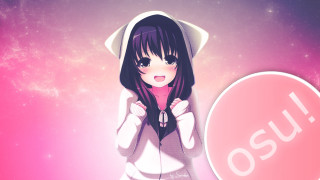 Girl long hair hoodie pink 2 - a hoodie free wallpaper