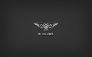 Black white bird wings letterism - shape free wallpaper