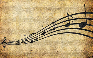 Grungy music note treble musical 2 - musical free wallpaper for desktop