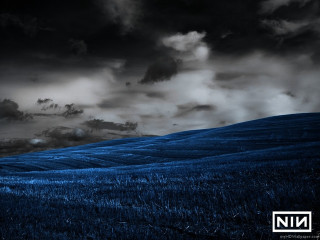 Field dark sky clouds hill - adobe lightroom free wallpaper