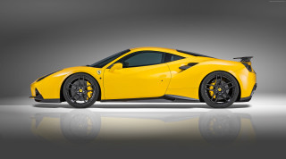 Yellow sports car studio reflective - reflective free wallpaper