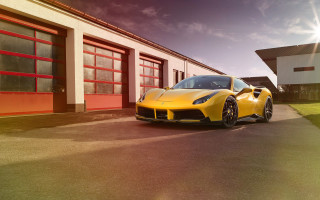 Yellow sports car red doors - bernardo cavallino free wallpaper
