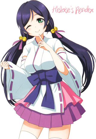 Ai mitsu girl purple ribbon - free flowers wallpaper