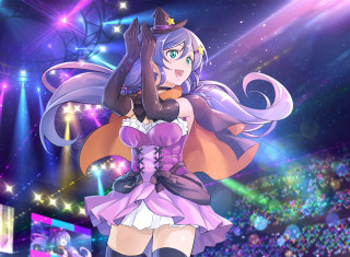 Woman purple dress crown crowd - a crowd of people free wallpaper