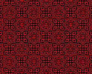 Red black maze flower pattern - pattern free wallpaper for desktop