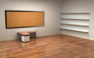 Room corkboard desk shelf wall 2 - a minimalist painting free wallpaper for desktop