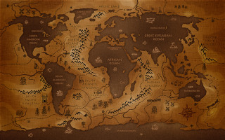 World map people fantasy matte - epic fantasy free wallpaper