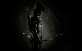 Man hoodie bow arrow dark - poster art free wallpaper for desktop