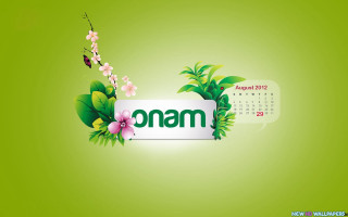 Calendar flower butterfly nam green - charly amani free wallpaper